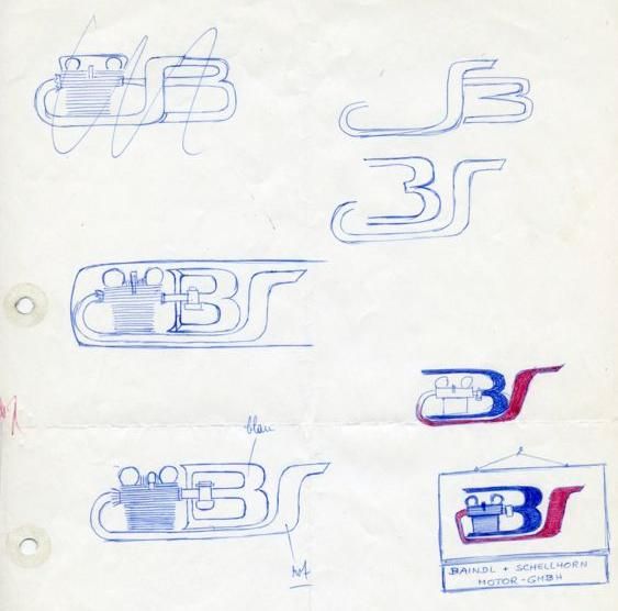 1977 BS Logo Entwurf 800i 80